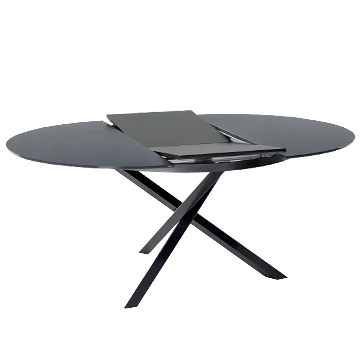 Bontempi Barone Dining Table 175X125X75Cm, Round, Grey Ceramic | Barker & Stonehouse 3