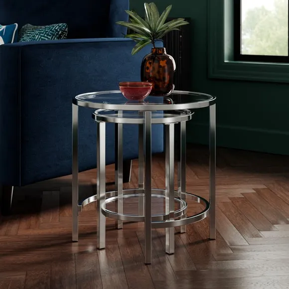 Sofia Glass Nest of Tables 2
