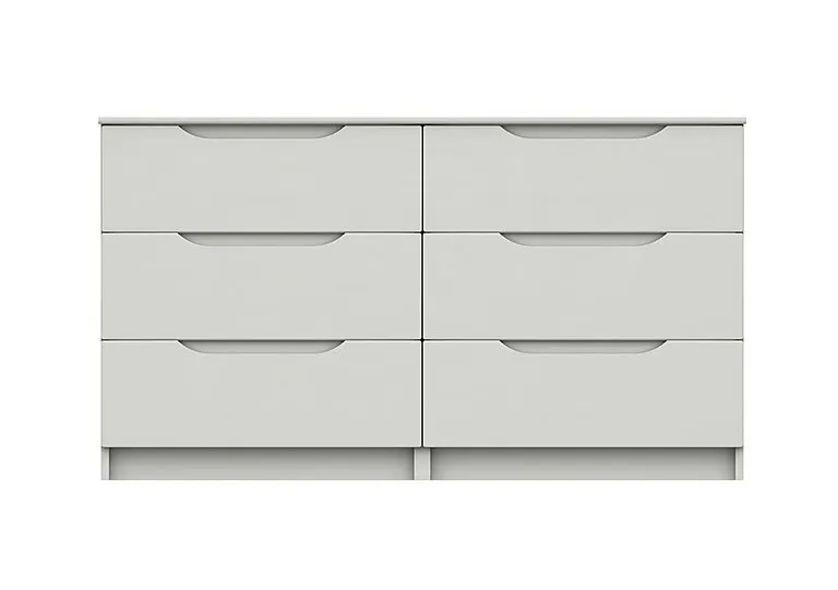 St Pancras 3 + 3 Drawer Chest - White