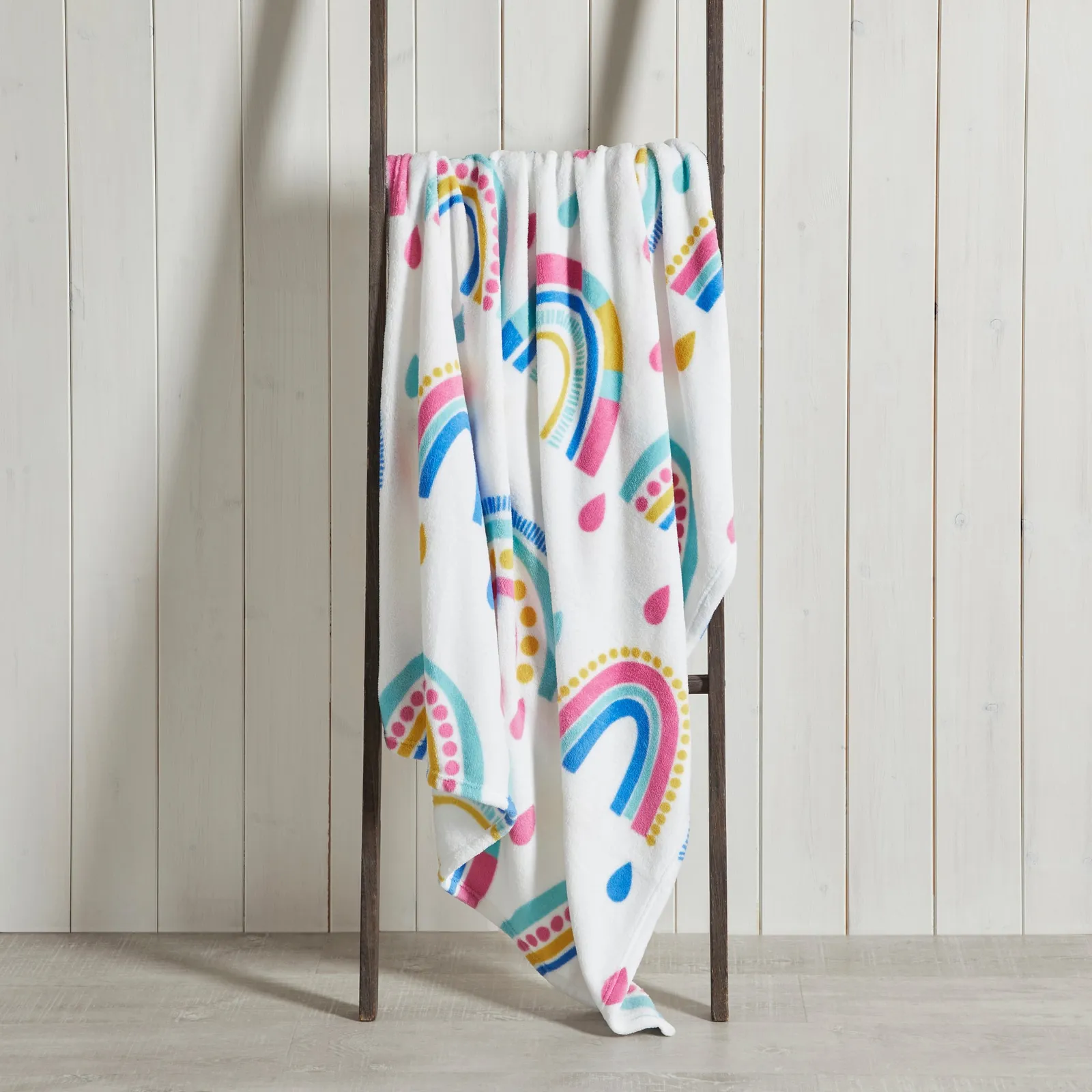 Rainbow Fleece Blanket MultiColoured