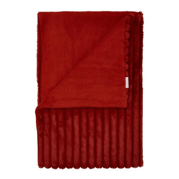 Cosy Ribbed Throw Blanket 130cm x 170cm 3