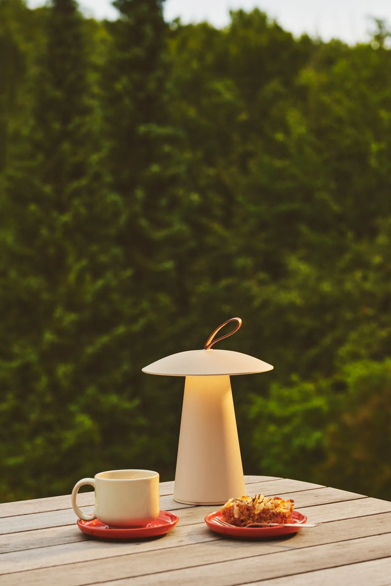 Nordlux Ara Outdoor Portable Light Sand Metal Garden LED IP54 Switch 3000k in Light Beige 3