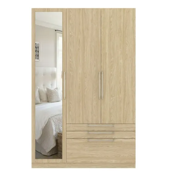 Foster Triple 3 Drawer Wardrobe 2