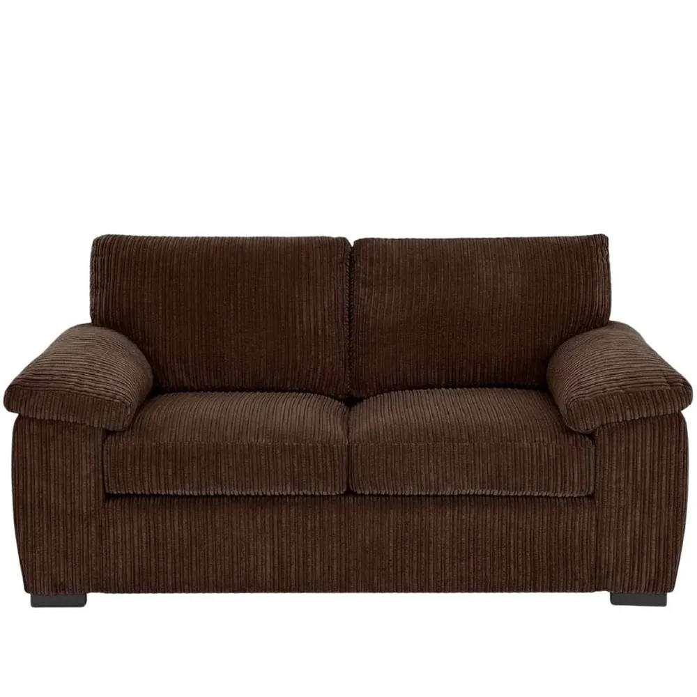 Bliss Furniture Jumbo Cord 2 Seater Sofa with Soft Jumbo Fabric in Brown Colour