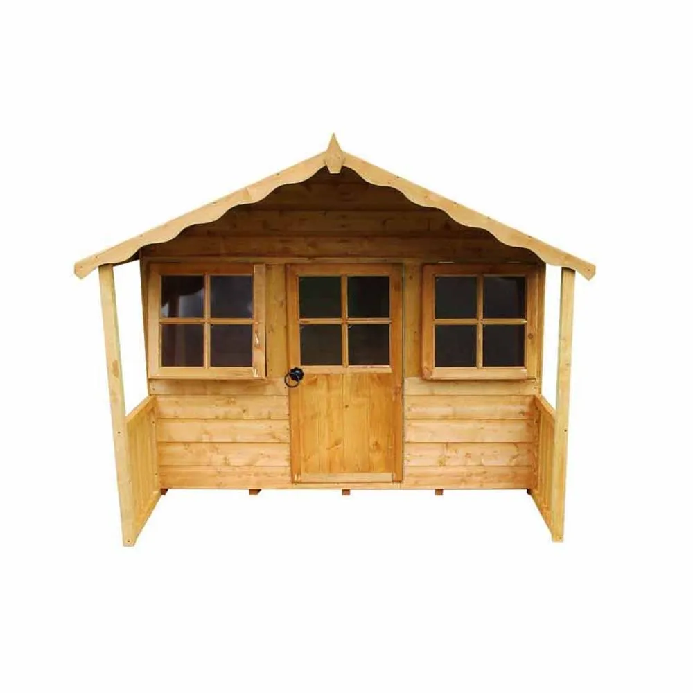 Shires Stork Playhouse Kid's Wendy House in Brown 2