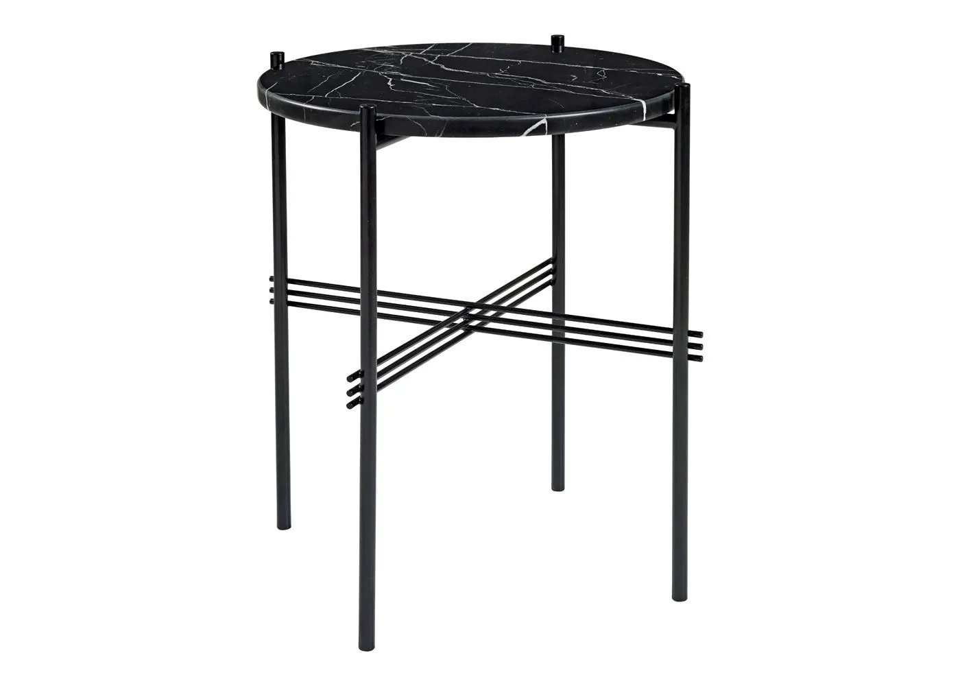 Gubi TS Side Table Black Marquina Dia. 40cm 1