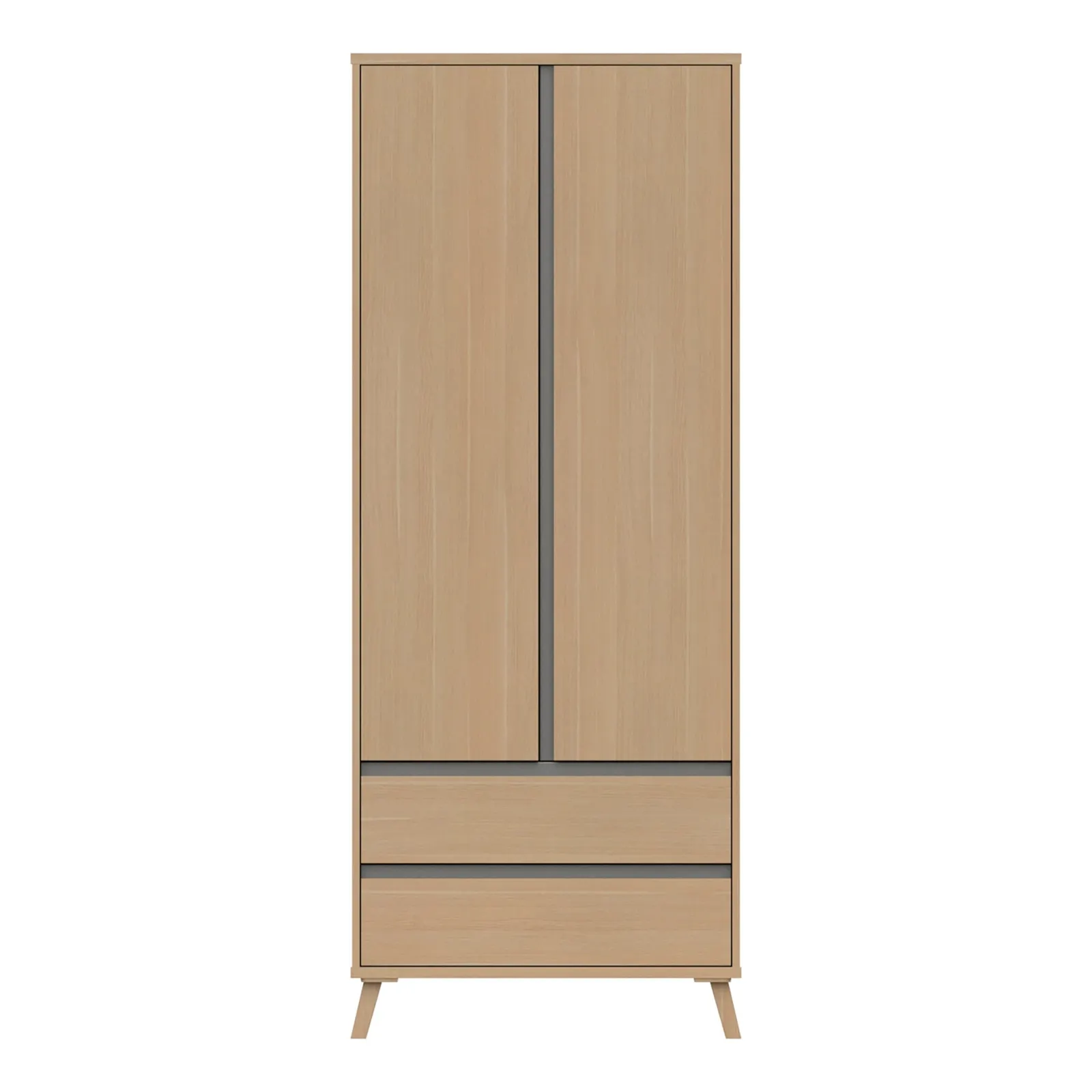 Jenson 2 Door Combi Wardrobe Brown