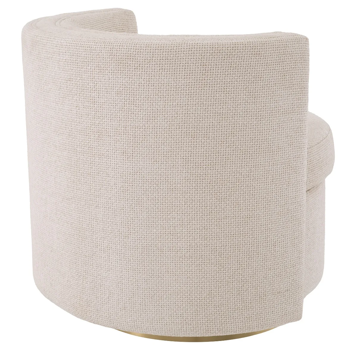 Eichholtz Amanda Lyssa Swivel Armchair Off-White Fabric | Barker & Stonehouse 3