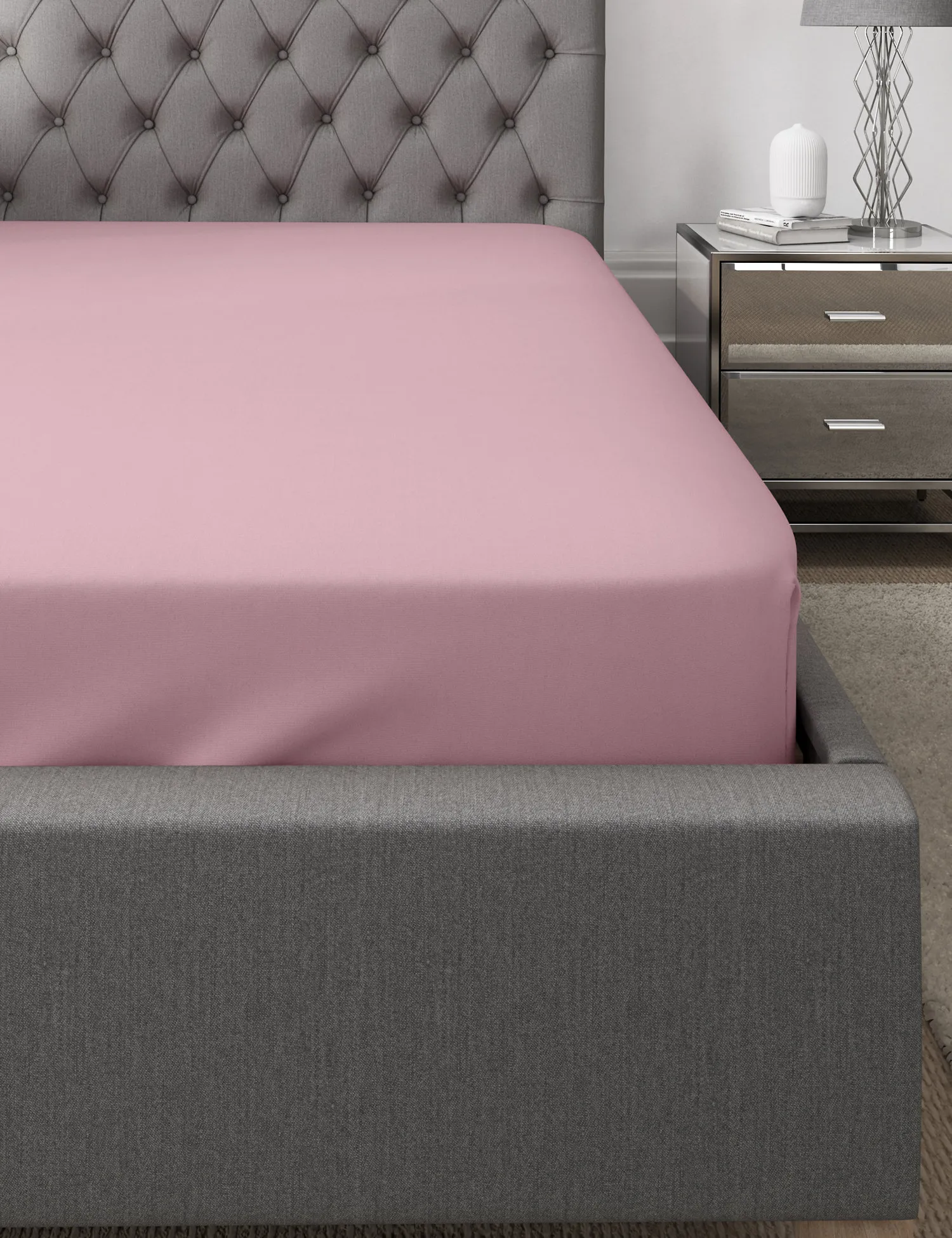 M&S Egyptian Cotton 230 Thread Count Deep Fitted Sheet
