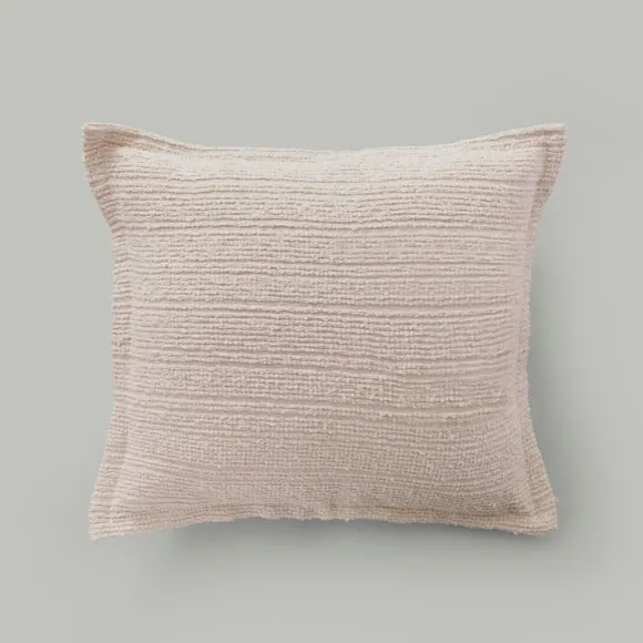 Textured Boucle Stripe Cotton Square Cushion 2