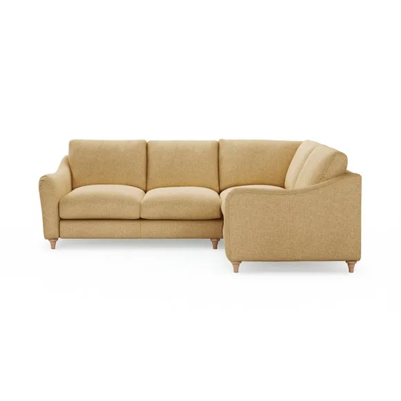 Hattie Slub Faux Linen Corner Sofa 2