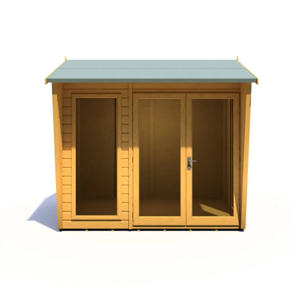 Shires Burghclere 8 x 6 Feet Summerhouse - L233.5 x W251.4 x H230.7 cm in Light Brown