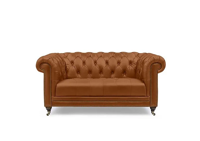Walter 2 Seater Leather Chesterfield Sofa