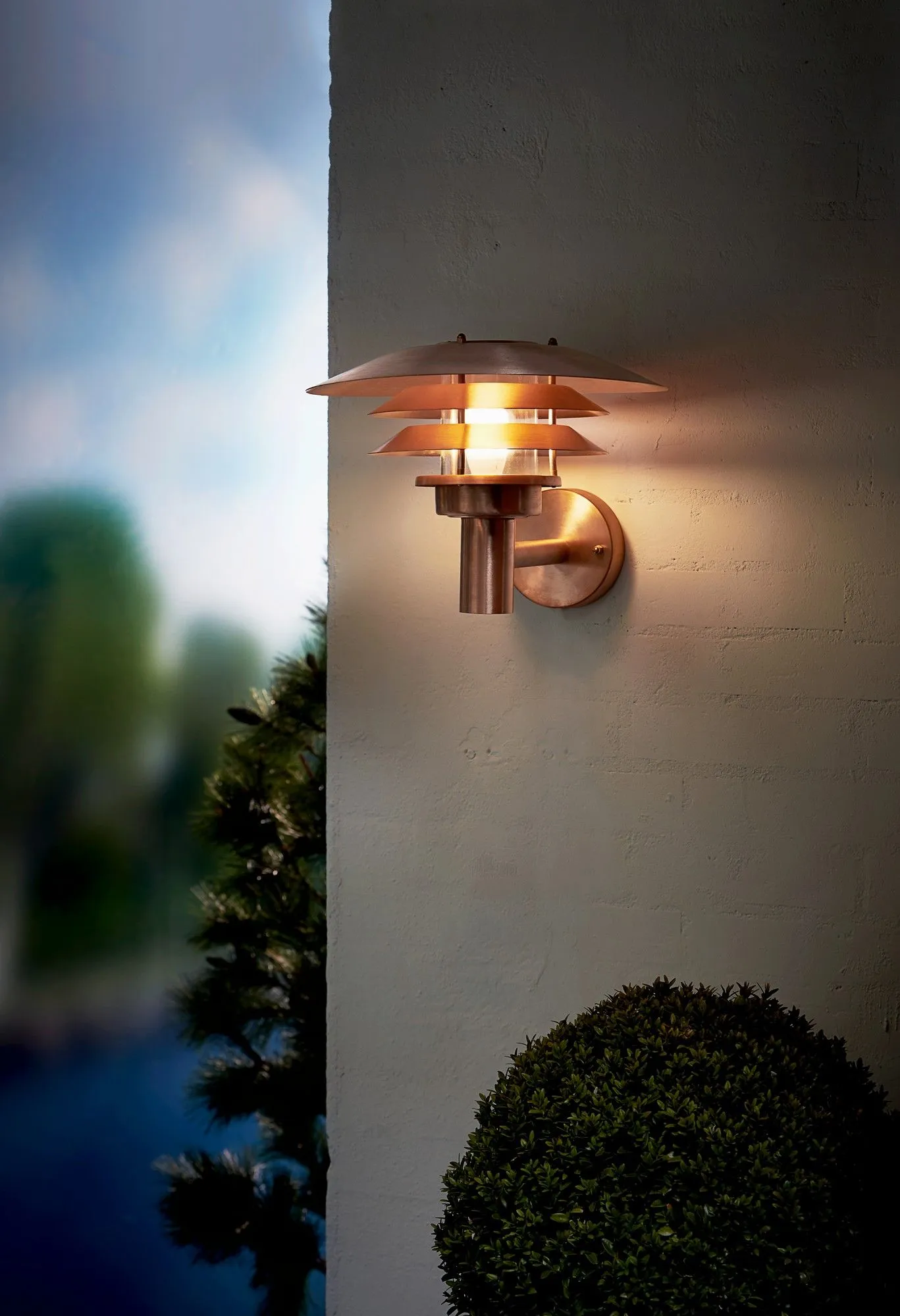 Nordlux Venø Outdoor Wall Light Copper Copper Garden E27 IP54 Mains 3