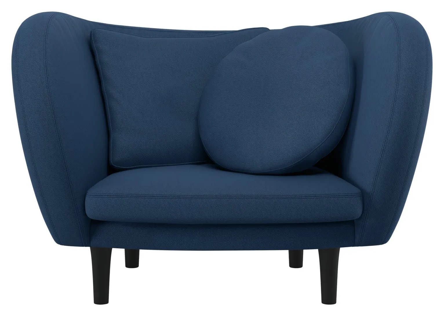 Habitat Arya Navy Blue Fabric Armchair