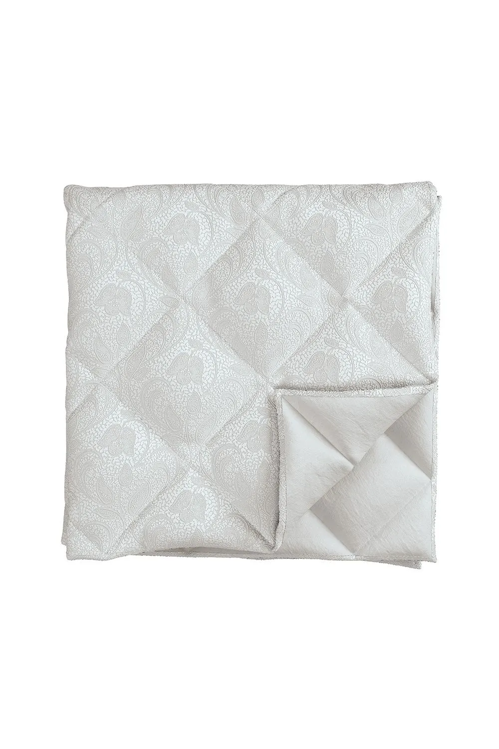 1951 'Ashleigh' Jacquard Bedspread in Silver