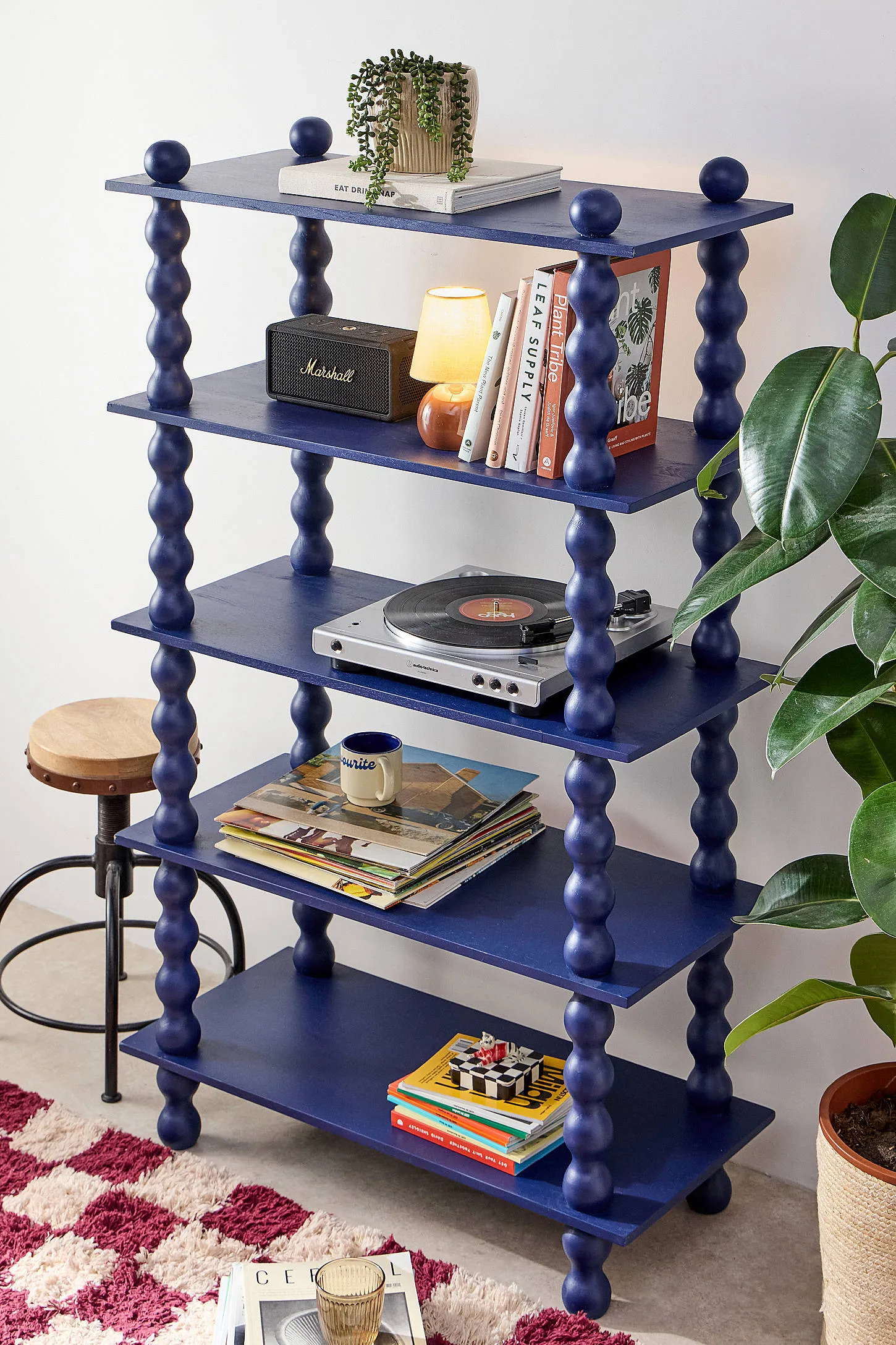 Willow Bookshelf - Navy ALL 3