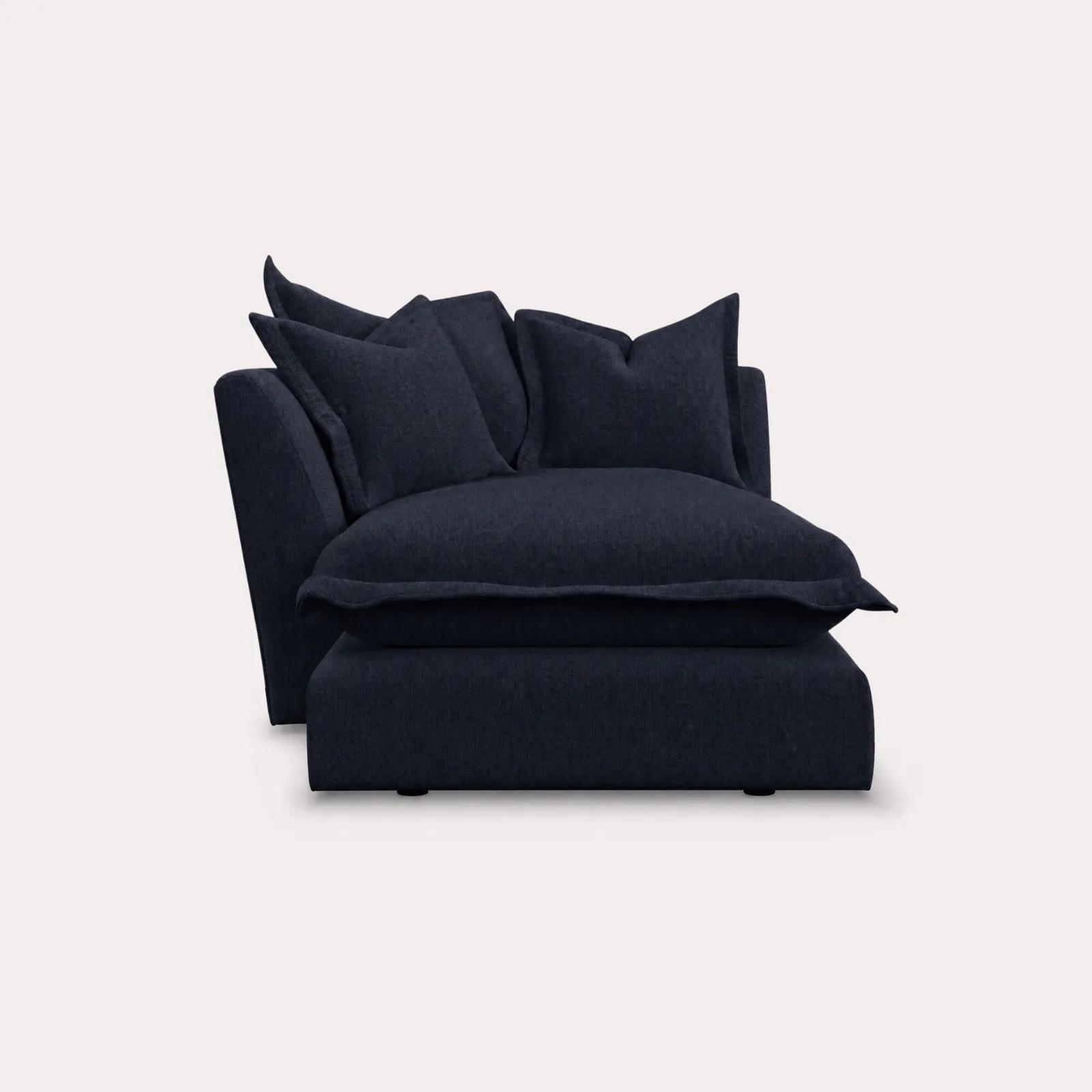 Odyssey Chaise With 1 Arm Left, Navy Fabric | Barker & Stonehouse 1
