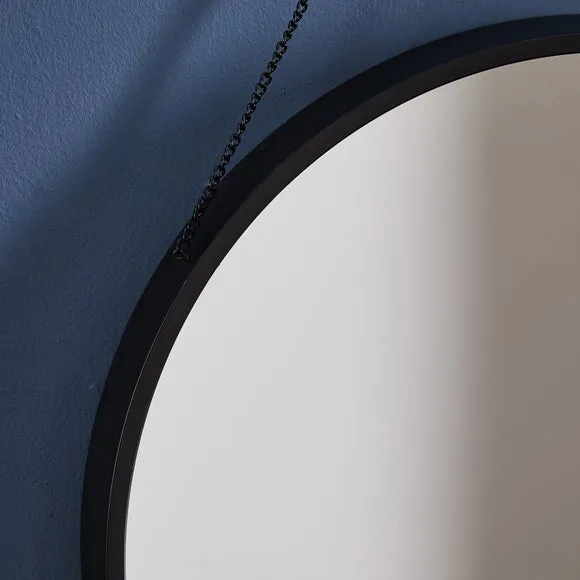 Round Hanging Chain Wall Mirror 2