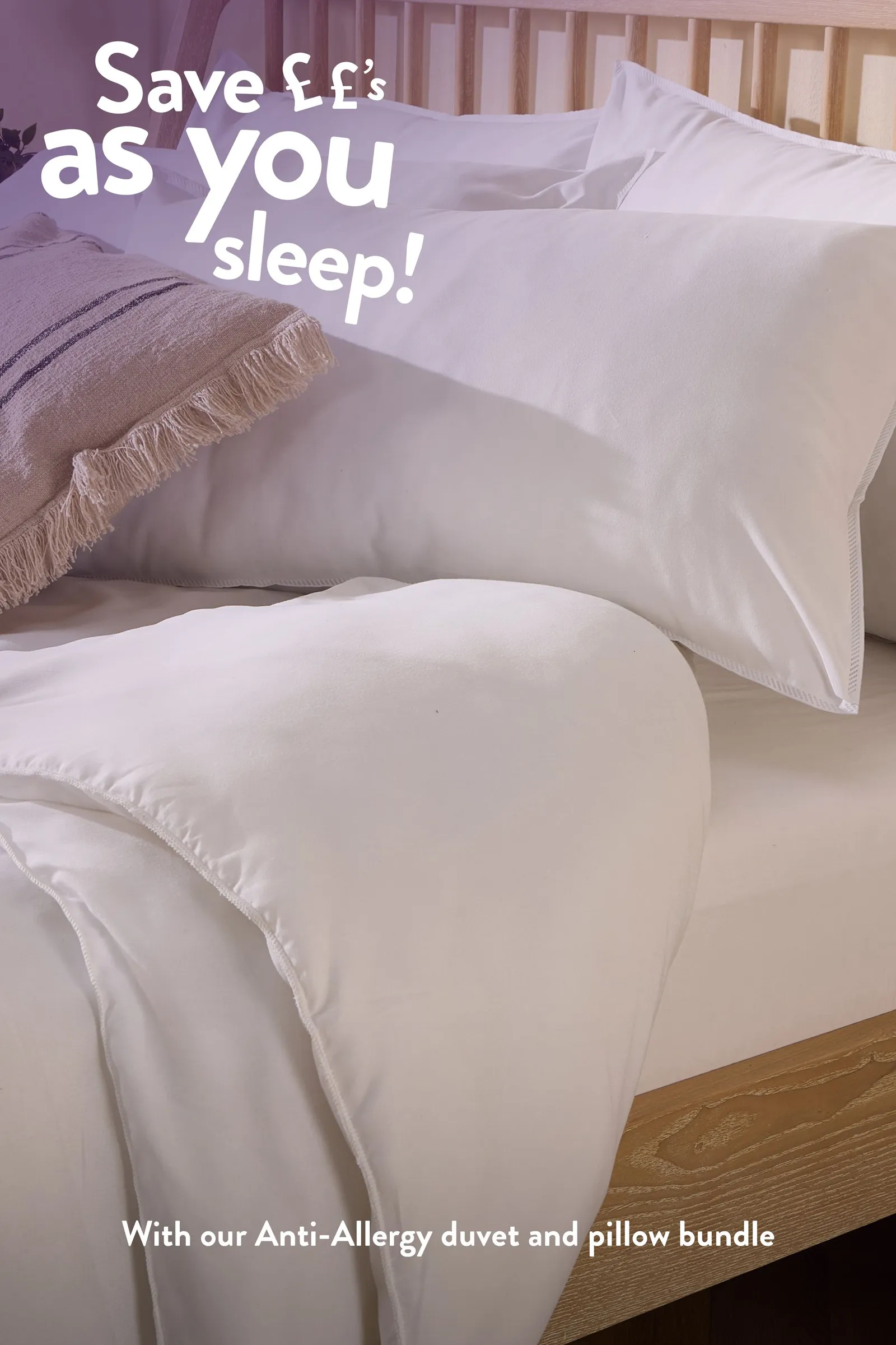 Slumberdown Anti Allergy 13.5 Tog Winter Duvet in White 5
