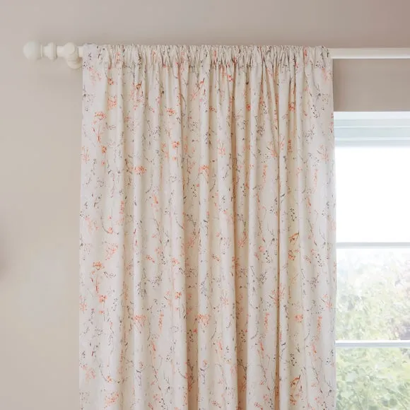 Esme Ditsy 100% Cotton Slot Top Curtains 1