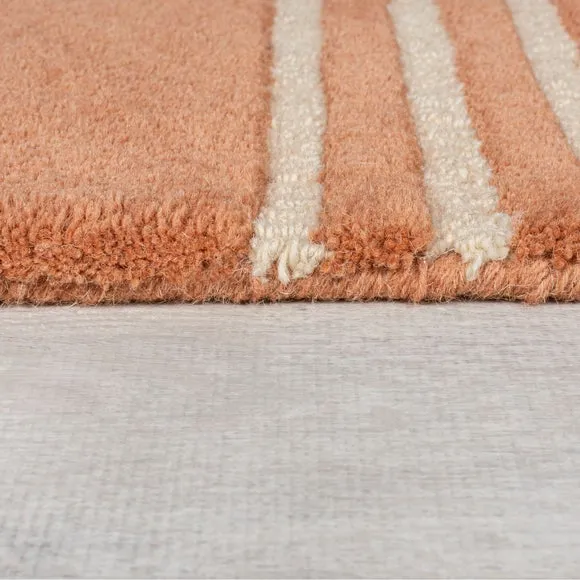 Lozenge Abstract Shaped Wool Rug 4