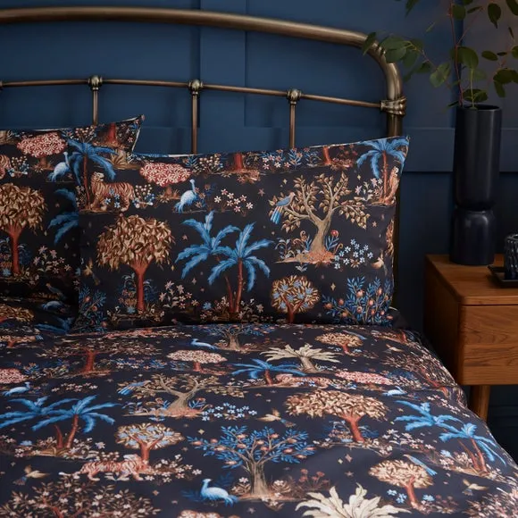 Folk Trees Polycotton Duvet Cover & Pillowcase Set 6