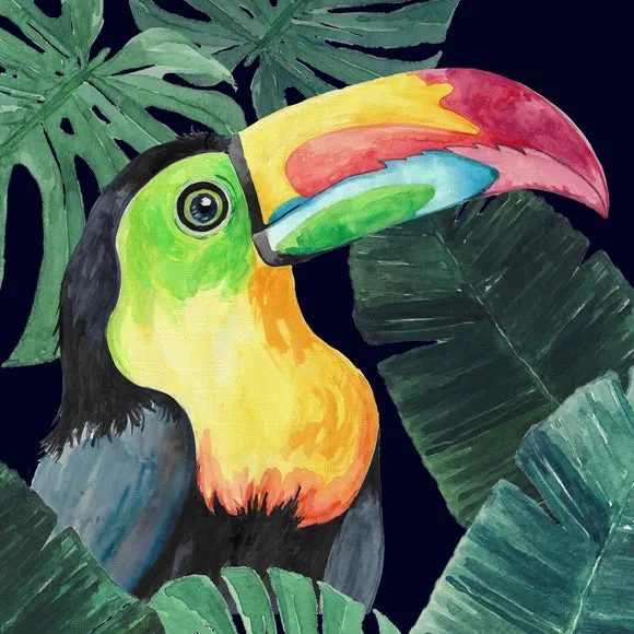 Jungle Toucan Square Cushion Cover 2