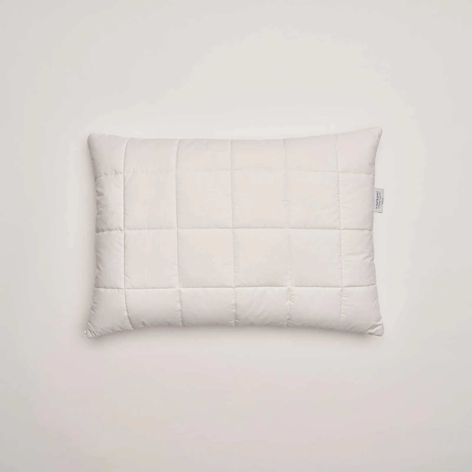 Vispring Wool Pillows75X50, White Fabric | Barker & Stonehouse