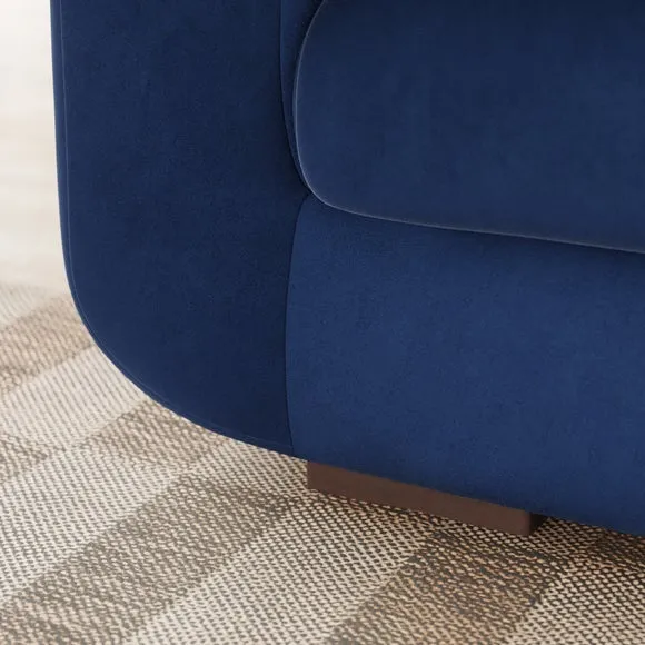 Luca Matte Soft Velvet 3 Seater Sofa 4