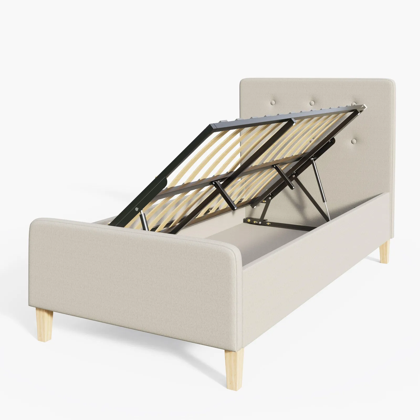 GFW Ashbourne Ottoman Storage Bed in Natural 5