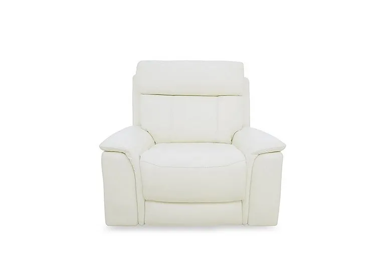 Chill Leather Power recliner Chair - BV Star White - Sofas and Armchairs - In Time for Christmas