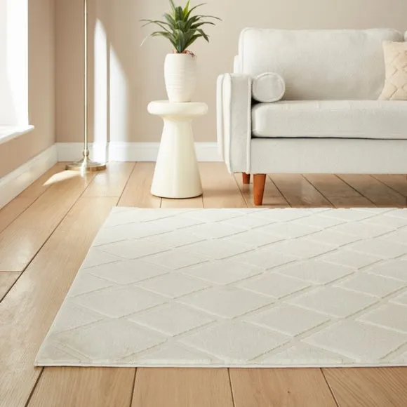 Catherine Lansfield Cosy Diamond Rug 6