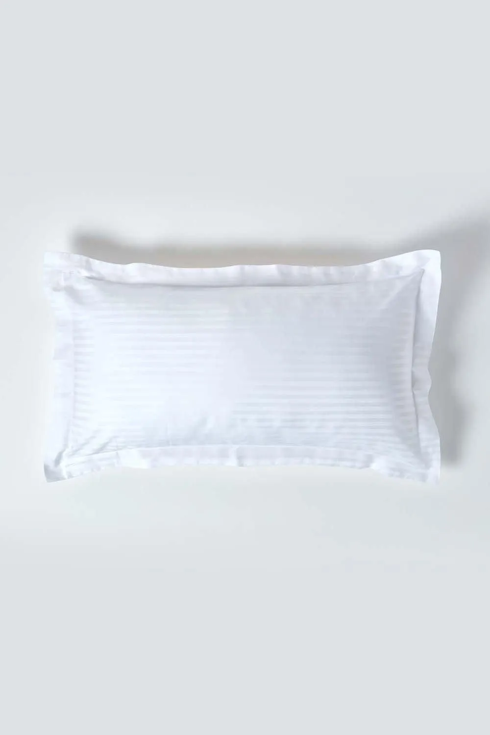 Homescapes Egyptian Cotton Ultrasoft King Size Oxford Pillowcase 330 TC in White 1