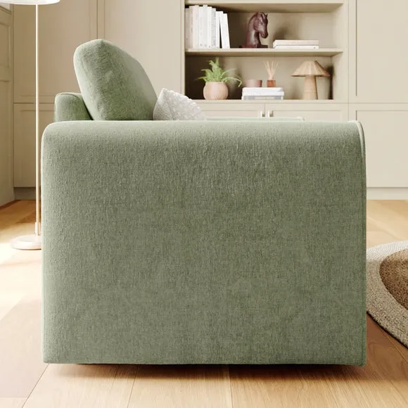 Abel Vintage Soft Chenille Snuggle Chair 3