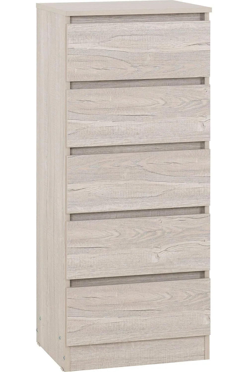 Seconique Malvern 5 Drawer Narrow Chest in Light Stone 2