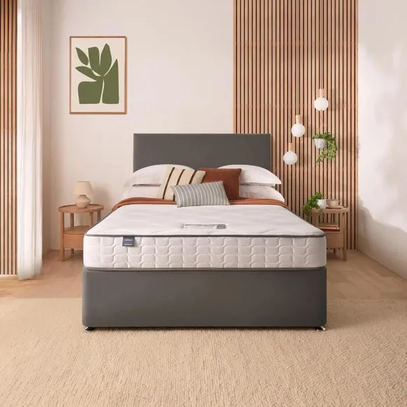 Silentnight Divan Bed With Velvet Paris Headboard and 800 Pocket Sprung Mattress 2