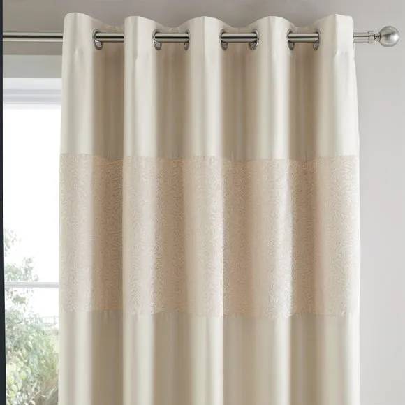Beverley Luxe Blackout Eyelet Curtains 1