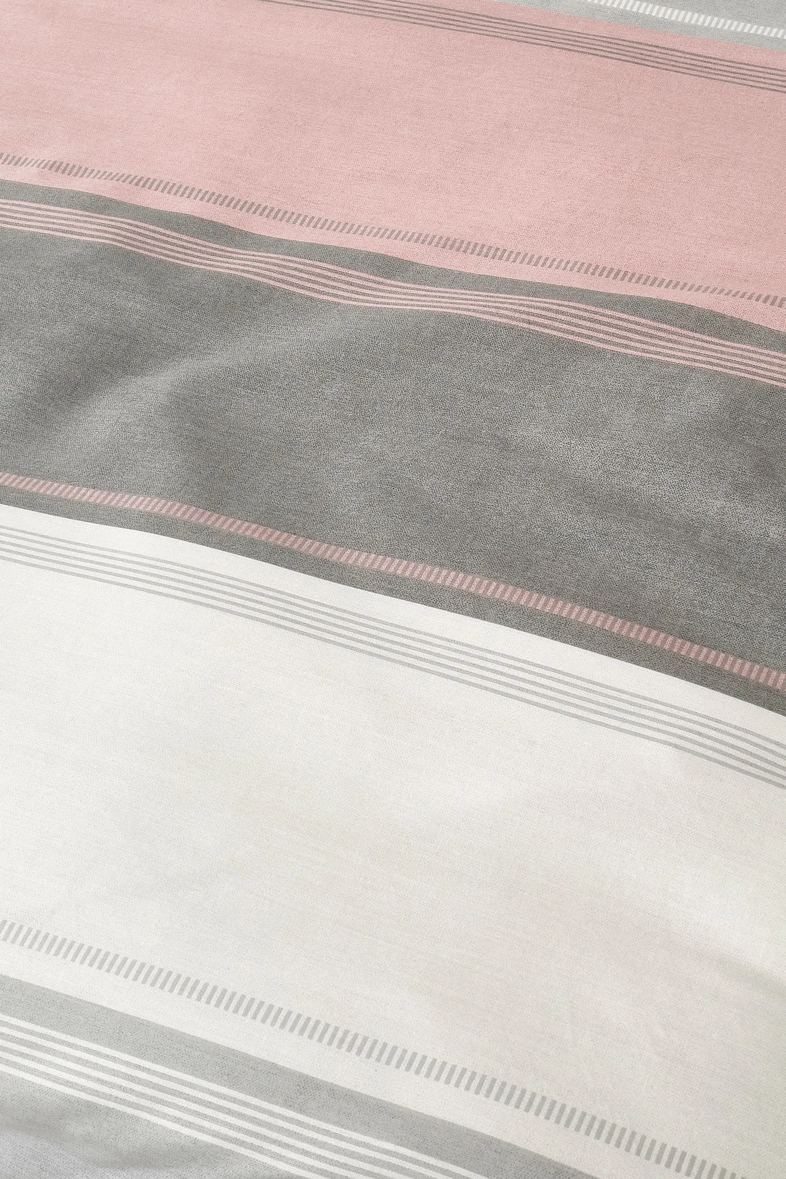 Fusion 'Betley' Classic Wide Stripe Duvet Cover Set in Rose 4