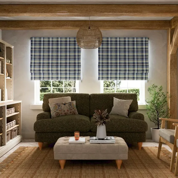 Kenmore Check Roman Blind