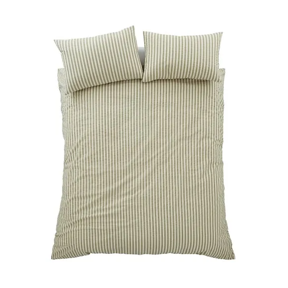 Pineapple Elephant Cotton Rich Woven Stripe Duvet Cover & Pillowcase Set 5