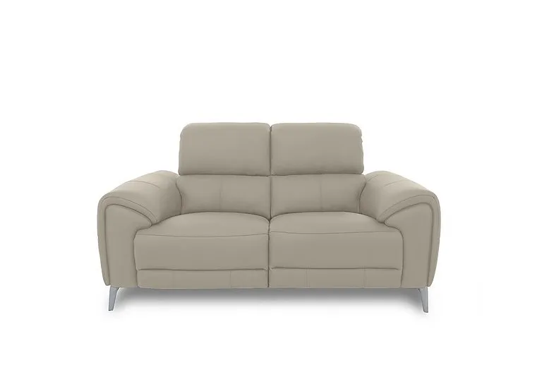 Vino Leather 2 Seater Sofa - Oyster