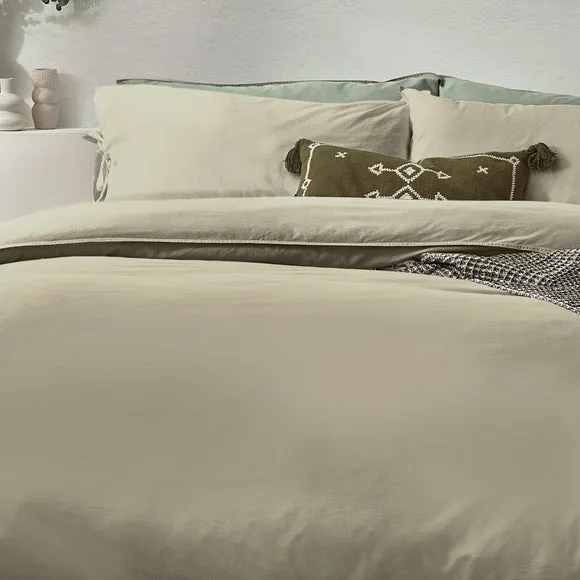 Riviera Yard Mallow Bow Tie 100% Cotton Duvet Cover & Pillowcase Set 2