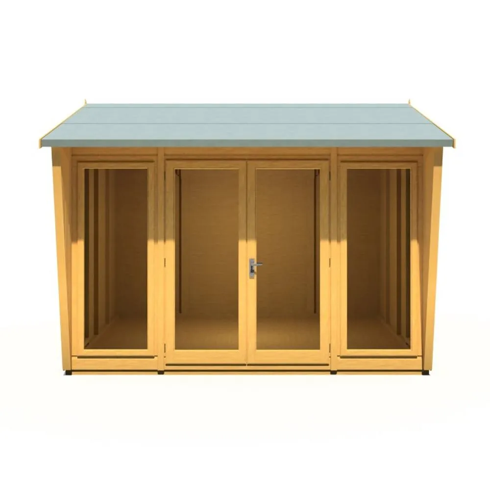 Shires Burghclere 10 x 8 Feet Summerhouse - L294.3 x W320.8 x H241 cm in Light Brown