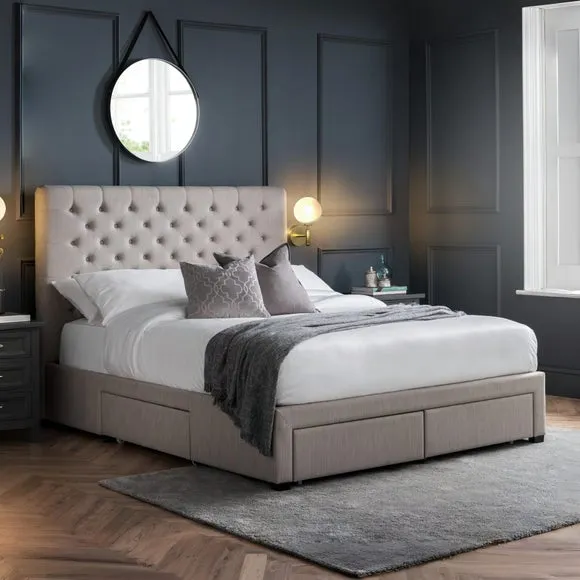 Wilton Button 4 Drawer Divan Bed 2