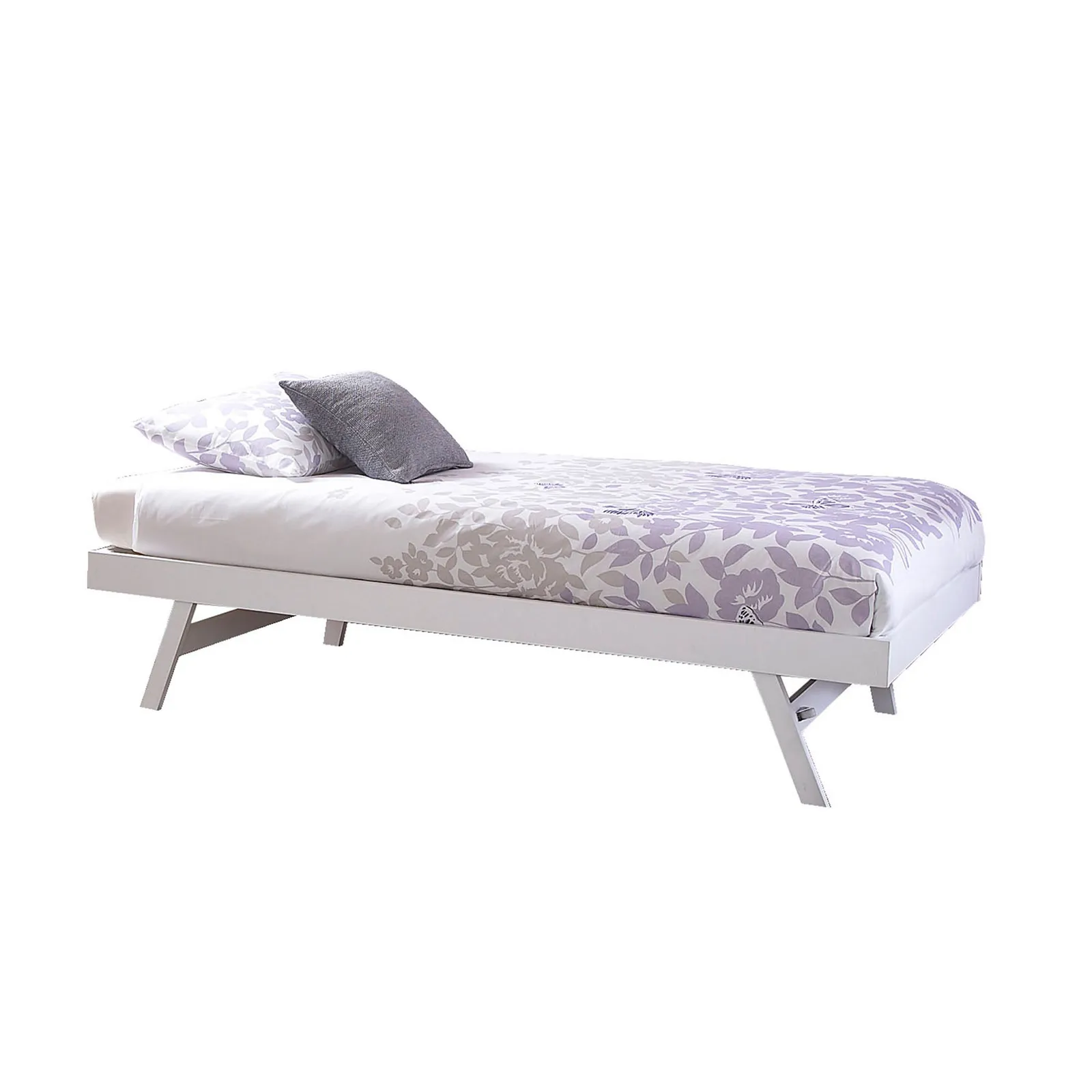 Madrid White Wooden Trundle White