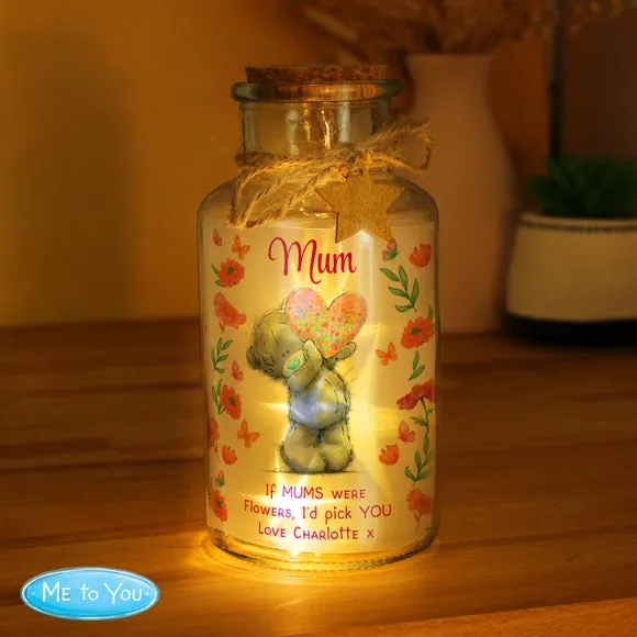 Personalised Me to You Flowery LED Light Up Jar 2