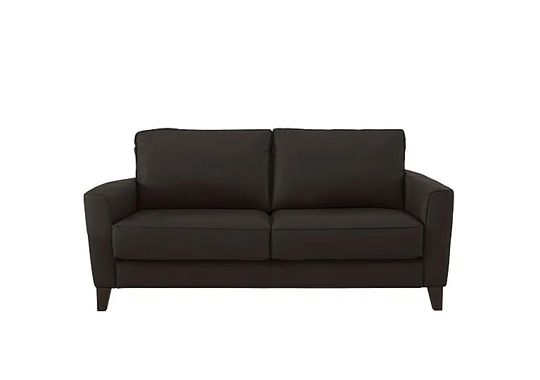 Brondby 2 Seater Leather Sofa - Dark Chocolate