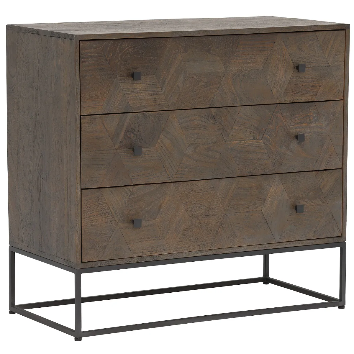 Mojave 3 Drawer Chest, Mango Wood