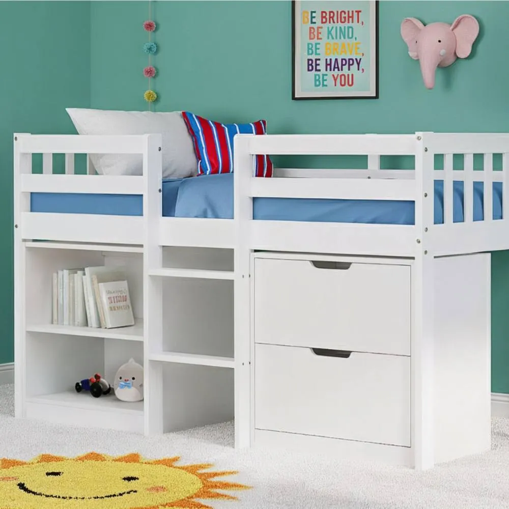 Nöa and Nani Jens Sleepstation Shorty Cabin Bed in White 2